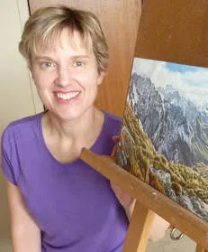 Fiona Goulding in her studio